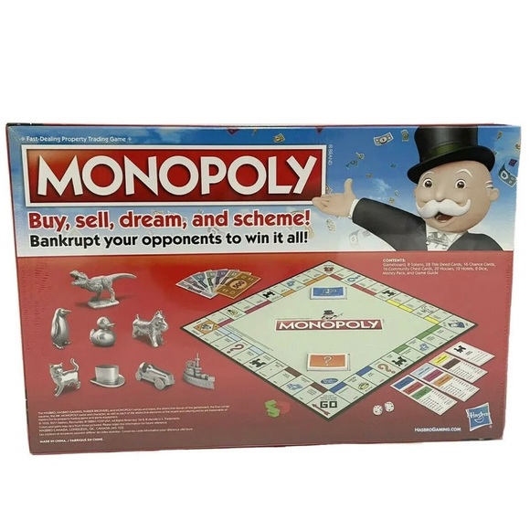 Monopoly Classic Edition (Hasbro, 2017) Board Game - Picture 4 of 6